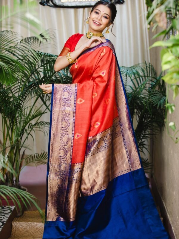 Pure Tussar Silk Benarasi