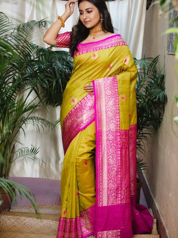 Pure Tussar Silk Benarasi