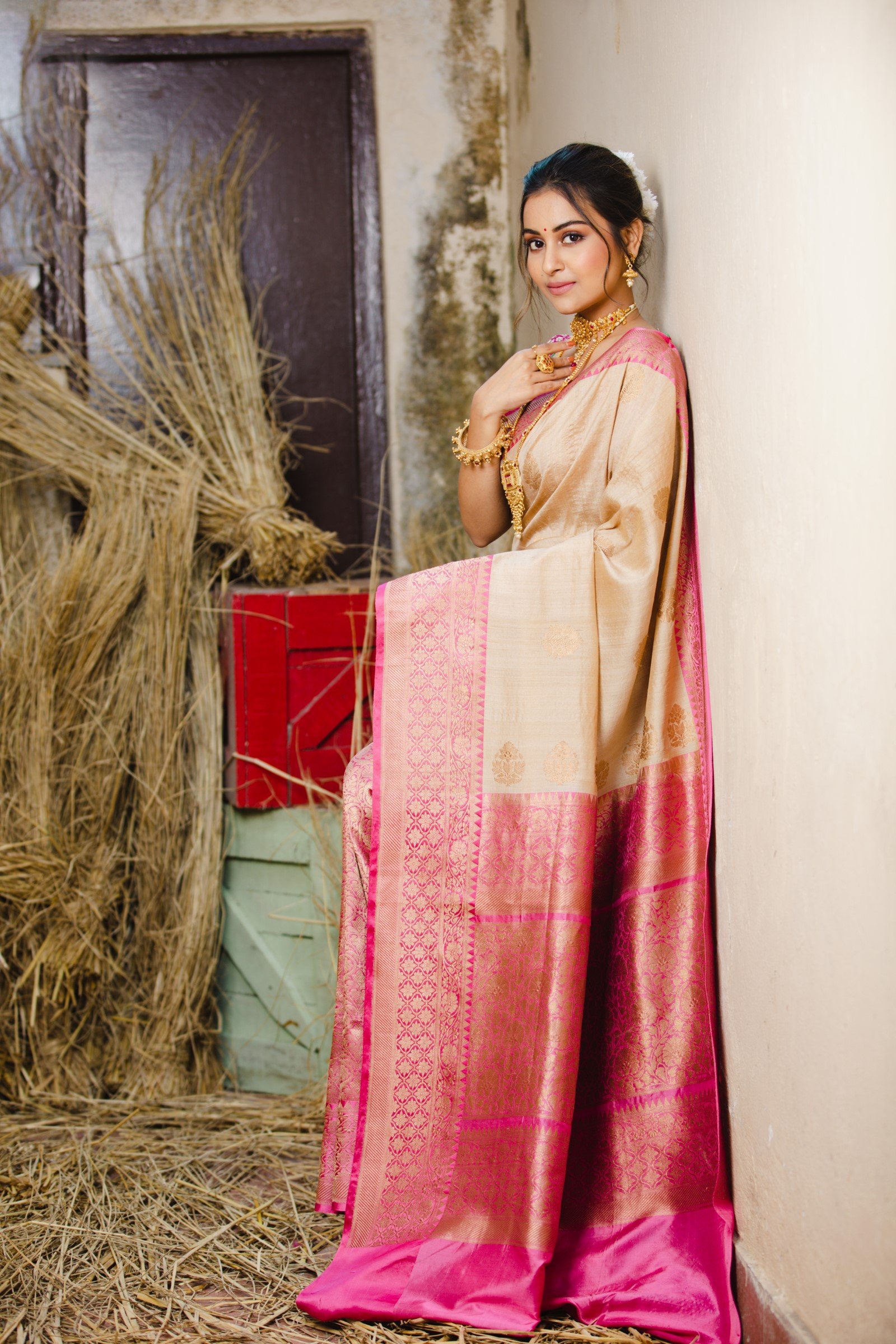 Pure Tussar Silk Benarasi