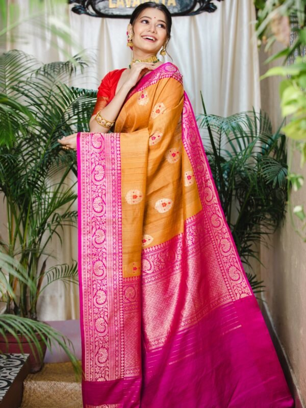 Pure Tussar Silk Benarasi
