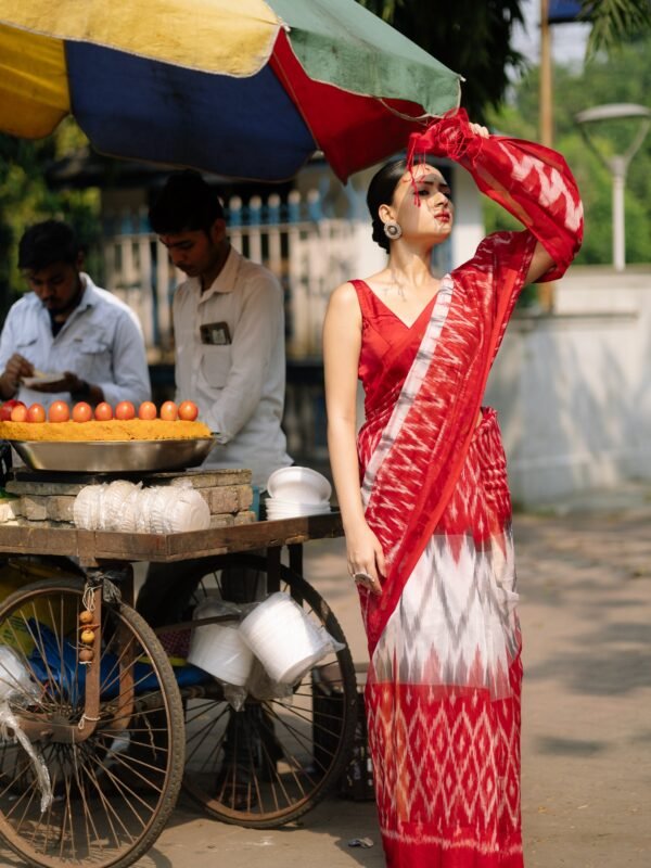 pure cotton ikkat handloom
